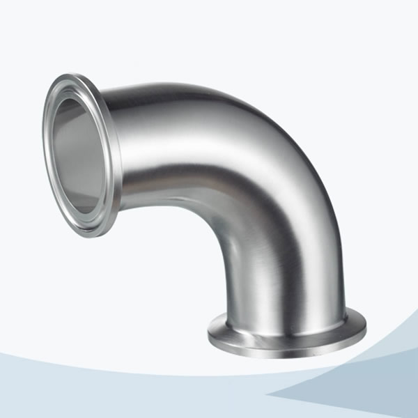 stainless steel food processing 2CMP tri-clamp 90d elbow pipe fitting