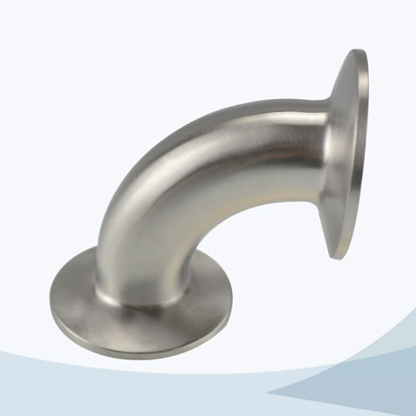 stainless steel food grade 2CMP tri-clamp 90d elbow