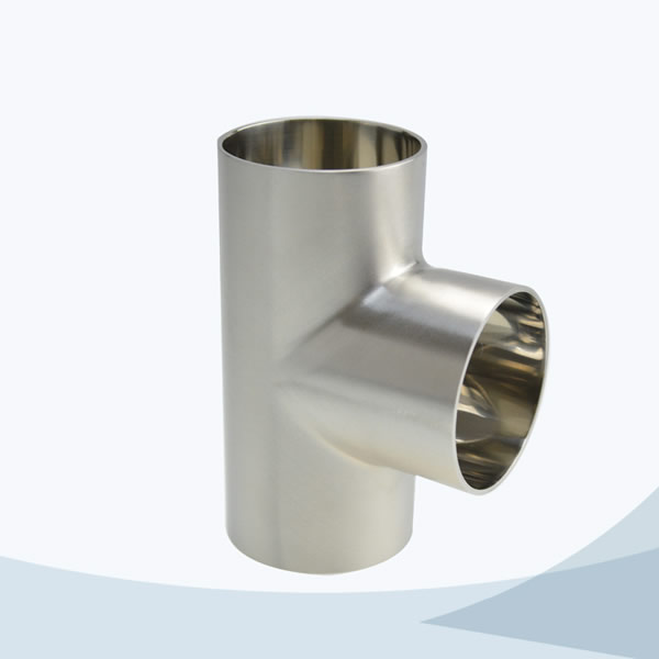 stainless steel hygienic grade 7W welded equal tee