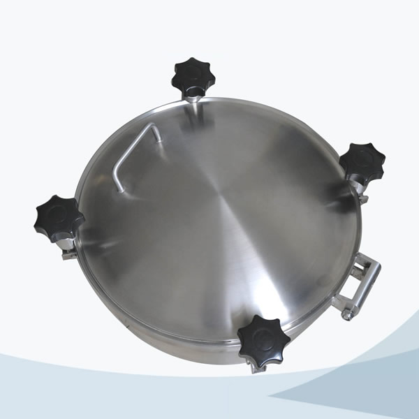 stainless steel food grade round pressure manhole